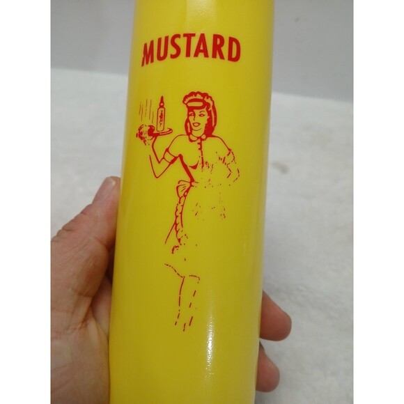 TableCraft Diner Waitress Ketchup Mustard Squeeze Bottles Set 12 oz G-112 - Picture 3 of 5